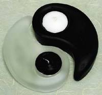 Yin/Yang Tealite Candleholder