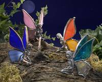 Brass Kneeling and Sitting Fairies
